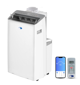 Whynter Inverter Dual Hose Portable Air Conditioner with Smart Wi-Fi, Heater, Dehumidifier, and Fan 