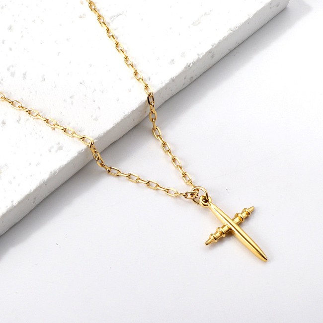 Cherished Cross Gold Necklace-gallery-42474108584186