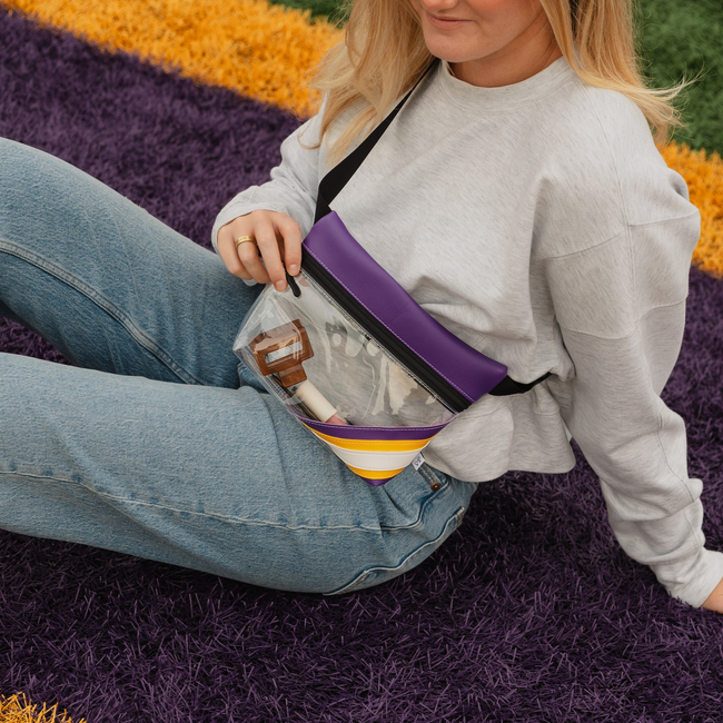 Basketball Arena Clear Stripe Game Day Fanny Pack-gallery-33400967757894