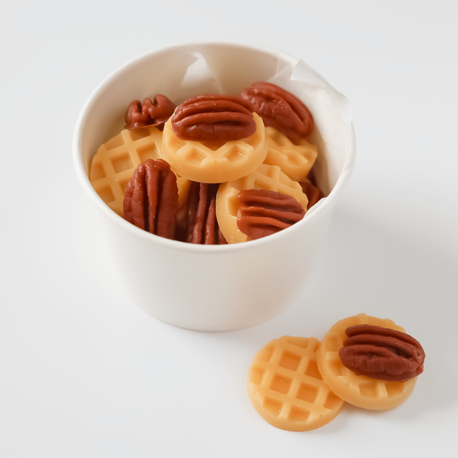 Nutty Waffles Wax Melts – Waffle & Pecan Shapes, Sweet Maple Caramel Scent-gallery-33440883015750