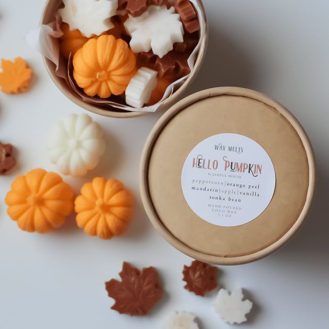 Fall Wax Melts Hello Pumpkin | Orange, Apple, Mandarin, Peppercorn, Vanilla Coco Tarts-gallery-30269092167750