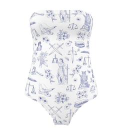 Courtroom Botanica Strapless Swimsuit