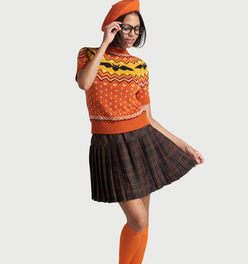 It Be Like 'Bat' Fair Isle Short Sleeve Sweater