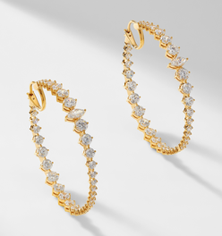 LEAH STATEMENT HOOP EARRINGS