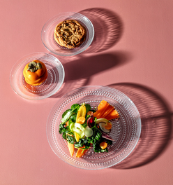 Jupiter Bread Plate, Clear, Set Of 4