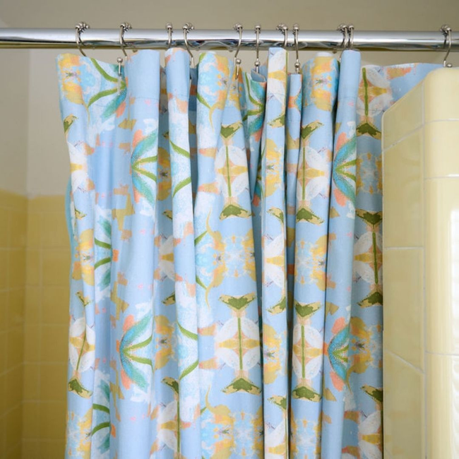 English Garden Blue Shower Curtain-gallery-43750778929400