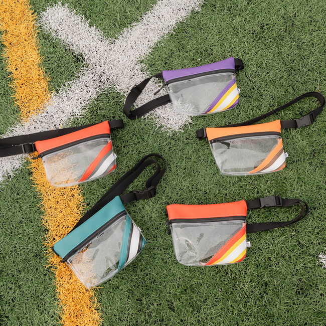 Collegiate Football Stadium Clear Stripe Game Day Fanny Pack-gallery-32450971598918