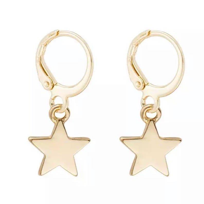Star Dangle Earrings-gallery-30351651635258