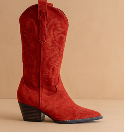 The Amaya | Red Classic Cowgirl Boot