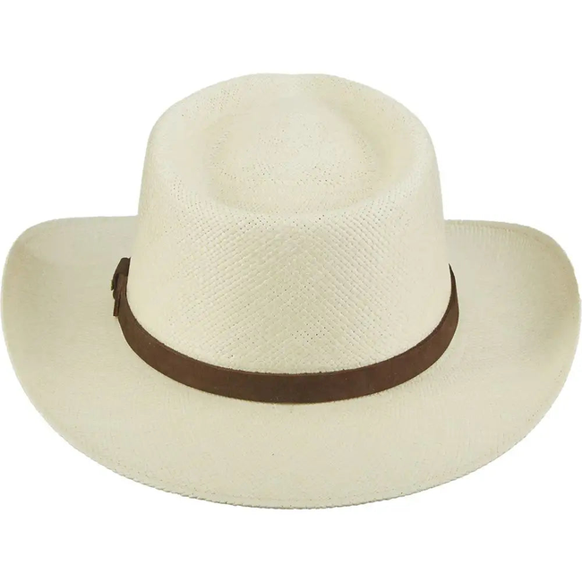 Scala Albuquerque - Genuine Panama Straw Fedora Hat-gallery-50053495816498