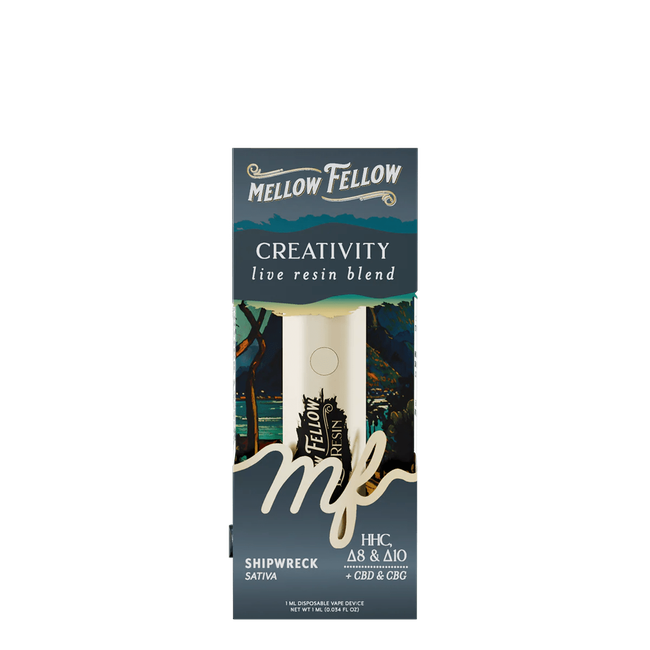 Creativity Blend - Live Resin 1ml Disposable Vape - Shipwreck (Sativa)-gallery-37327697576142