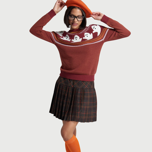 You've Been Ghosted Fair Isle Sweater-gallery-37010574508203