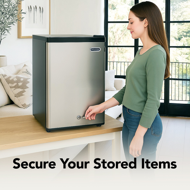 Whynter Stainless Steel Upright Freezer, 2.1 cu ft Stainless Steel CUF-210SS-gallery-47033927303416