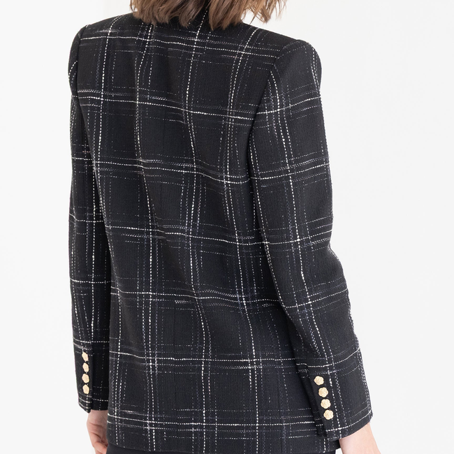 Maverick Windowpane Tweed Blazer-gallery-44657817256186