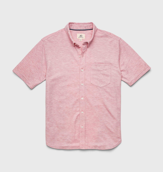 Tony Pique Knit Shirt - Pink Heather