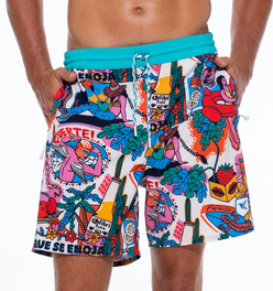 Mens Designer Board Shorts | Fuerte Original Print
