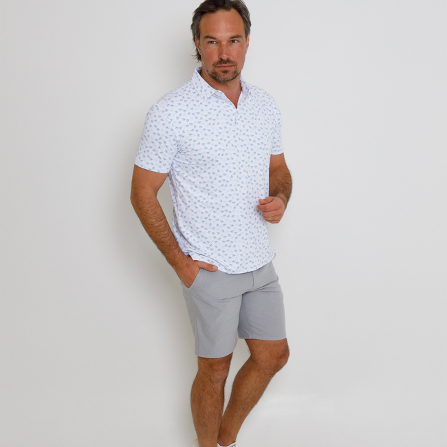 Chiller Polo - White/Laguna Blue/Sky-gallery-44379358232801