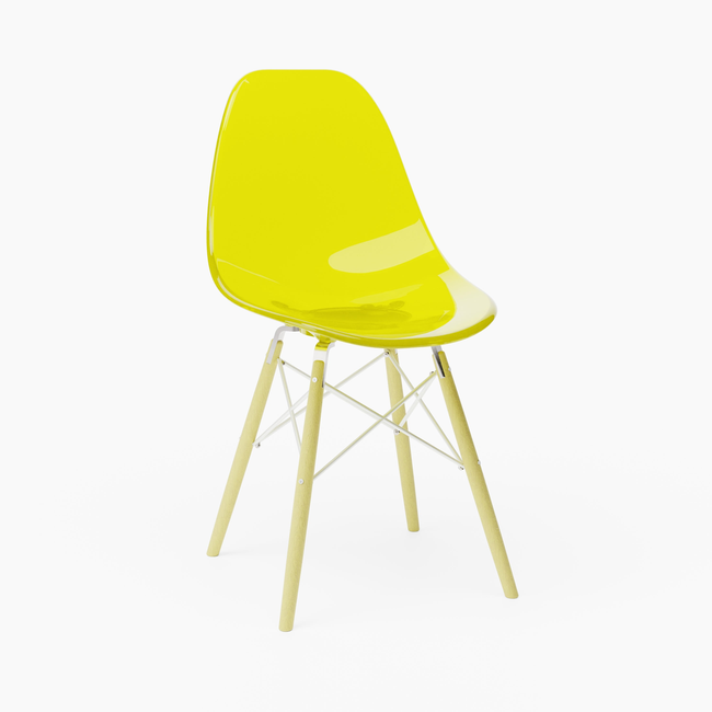 Clear Yellow MicroShell Chair™-gallery-60133397496094