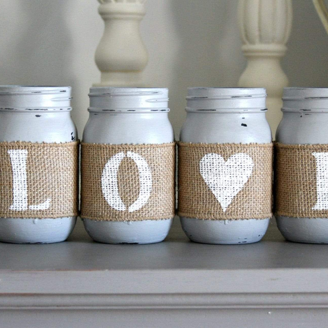 Farmhouse Valentine's Day Home Decor | Gray Table Decor - One Sided-gallery-24220151751
