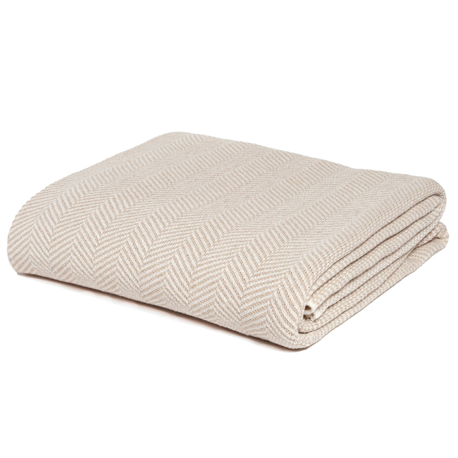 Jumbo Herringbone Throw Blanket-gallery-46682910589219