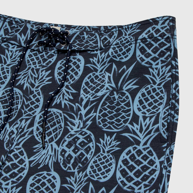 Duke 7.25” Pineapple Boardshort - Blue-gallery-44470656237826