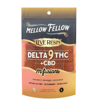 Delta 9 Live Resin Edibles 400mg - Mamey Mango Coconut
