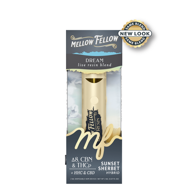 Dream Blend 2ml Live Resin Disposable Vape - Sunset Sherbet (Hybrid)-gallery-36989962289358