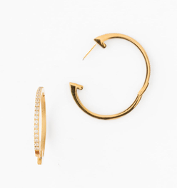 Large Diamond Hoop