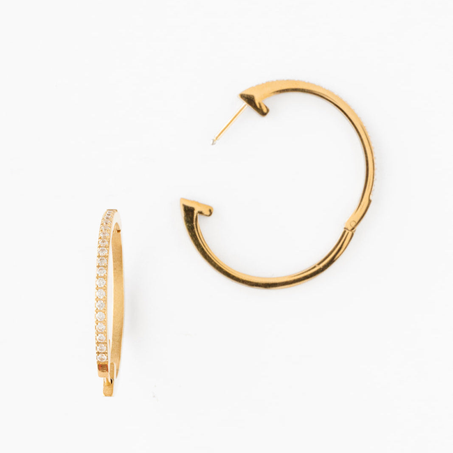 Large Diamond Hoop-gallery-37585158930606