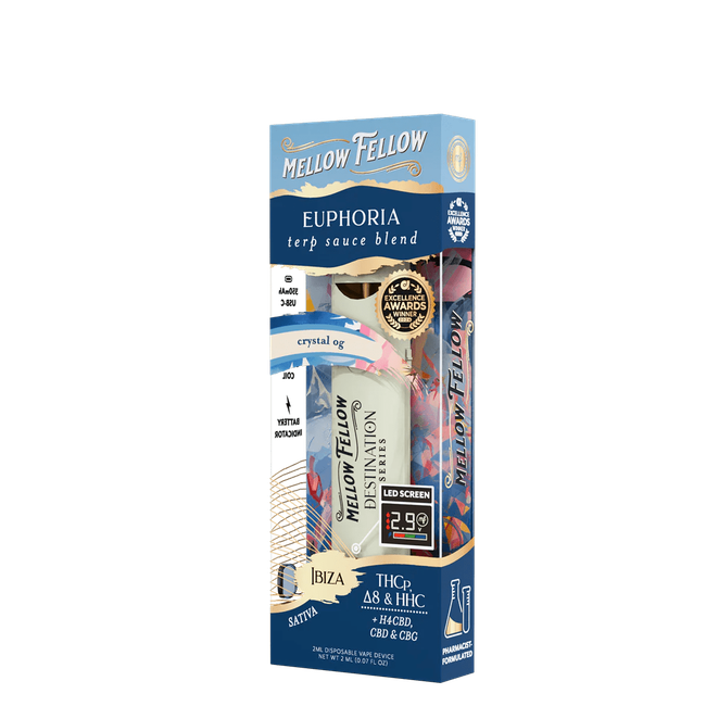 Euphoria Blend - Terp Sauce 2ml Disposable Vape - Crystal OG (Sativa)-gallery-37327639707854
