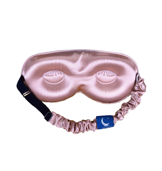 Sia Silk® Sleep Mask with extra deep eye cups for long lashes - Dusty Rose