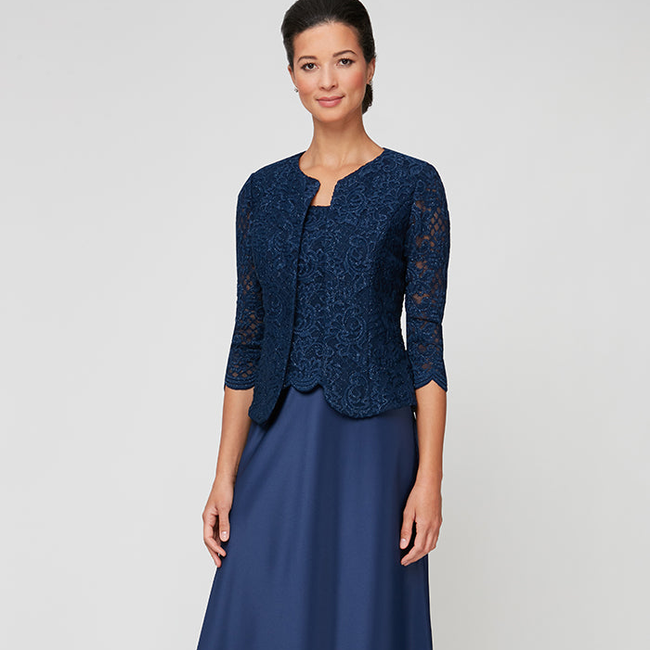 Bethany Glitter Lace Jacket Dress-gallery-42510724366592