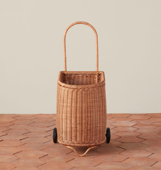 Lulu Wicker Market Cart