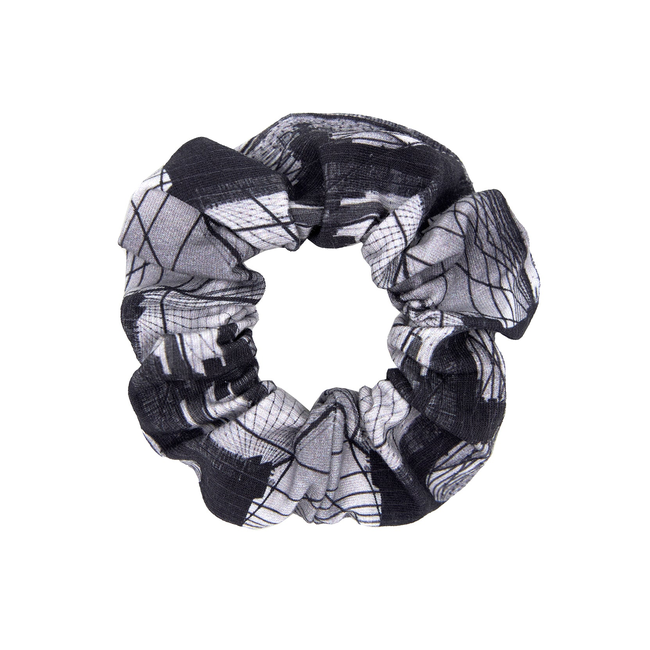 Babs Eco-chic scrunchies - Brooklyn Bridge Print - Rayon/CotSpan - Set of 3 Sizes-gallery-49708102025512