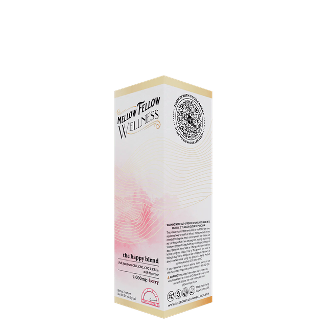 The Happy Blend CBD Tincture - 2000mg - Berry-gallery-37327691251918