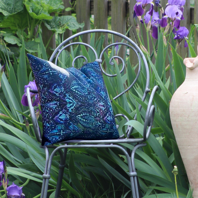 Outdoor Pillow - Neela Blue-gallery-33203055100017