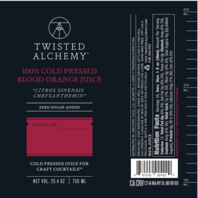 25.4oz 100% BLOOD ORANGE JUICE COLD PRESSED-gallery-52898736734575