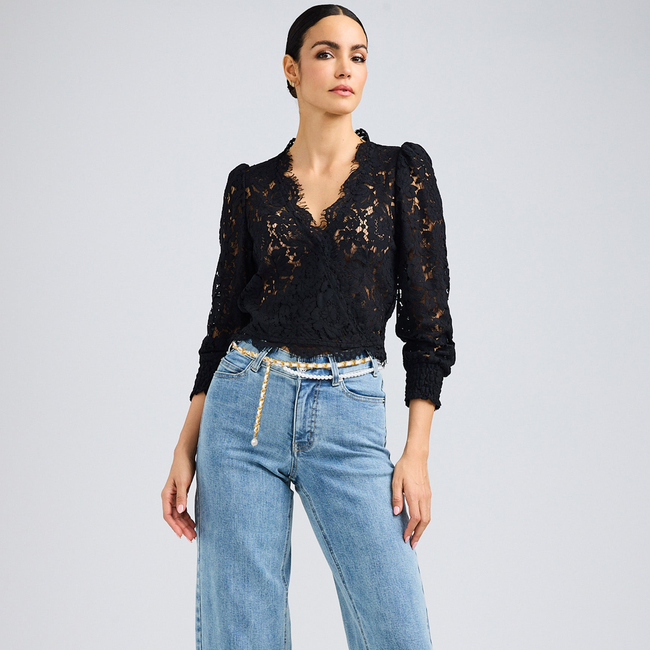 Kairi Lace Wrap Blouse-gallery-42946963308794