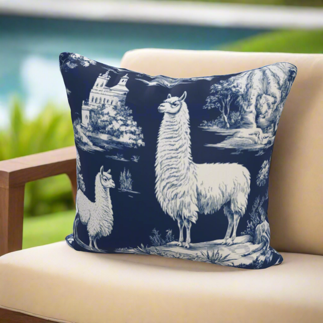 Toile de Llamour – Luxury Outdoor Pillow by SmithHönig-gallery-33280373653617
