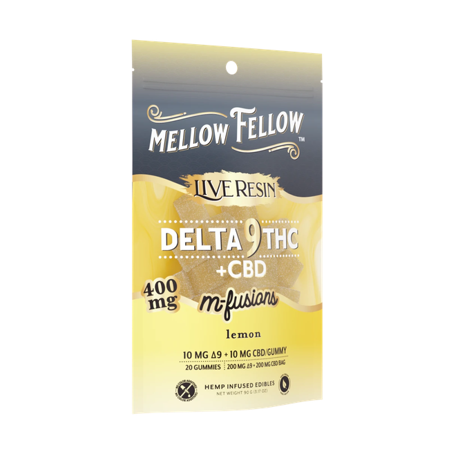 Delta 9 Live Resin Edibles 400mg - Lemon-gallery-38665649062094