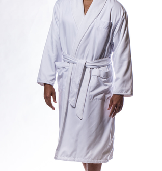 Luxury Microfiber Lined Robe White
