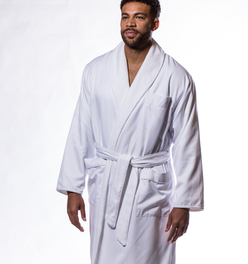 Luxury Microfiber Lined Robe White