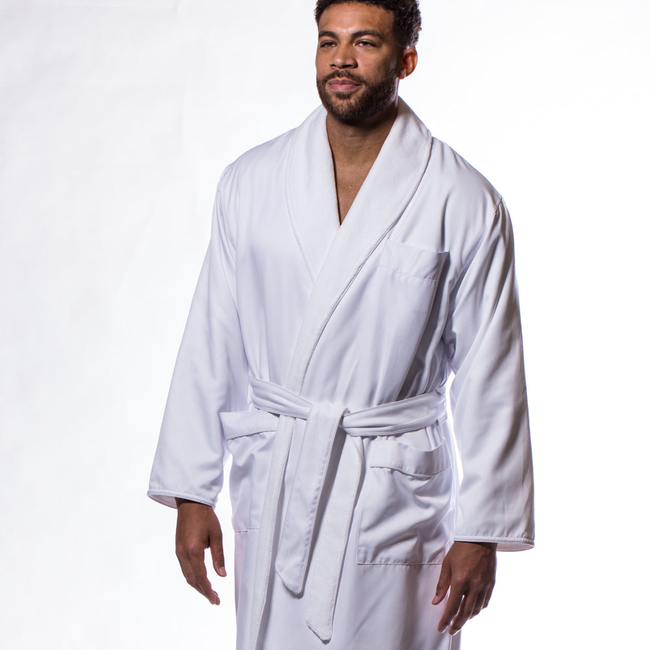 Luxury Microfiber Lined Robe White-gallery-46194677121283