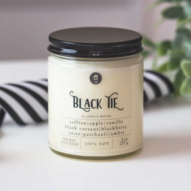 Scented Soy Candle Black Tie | Candle for Men - 8 oz-gallery-28532918091846