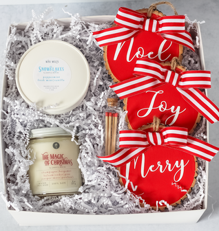 The Magic of Christmas Gift Set Candle + Wax Melts + Ornaments + Matches