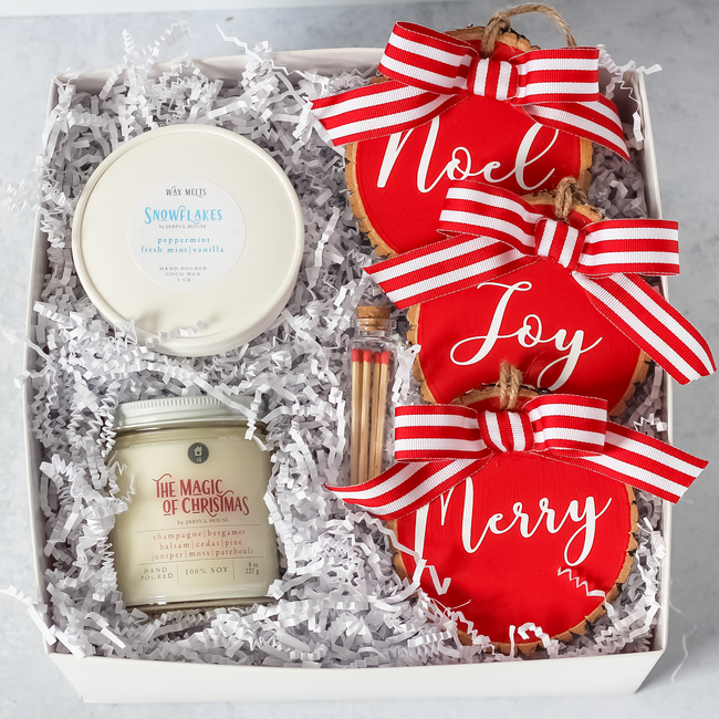 The Magic of Christmas Gift Set Candle + Wax Melts + Ornaments + Matches-gallery-30659653468230
