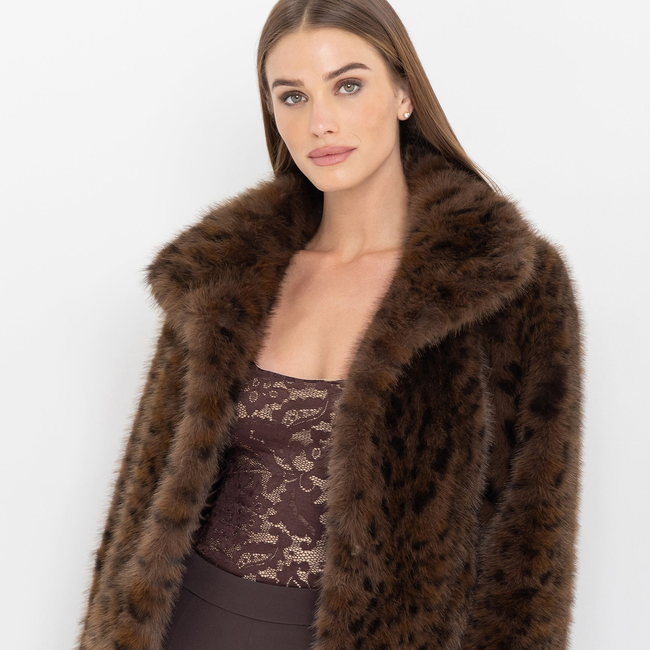 Lexy Leopard Faux Fur Jacket-gallery-44926592811258