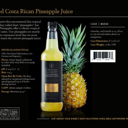10L FRESH BIB™ - 100% PINEAPPLE JUICE COLD PRESSED-gallery-52898735030639