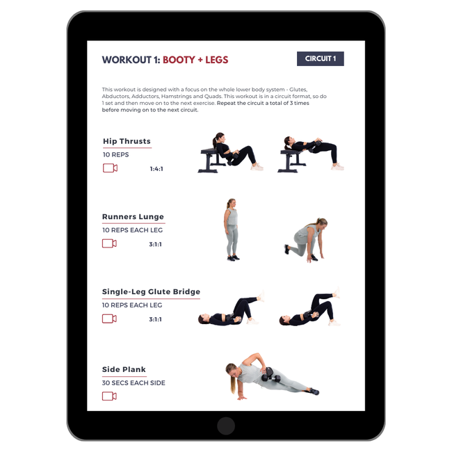 BOOTY By Bellabooty -  A 30 Day Glute Focused Program (EBook)-gallery-41203462504733