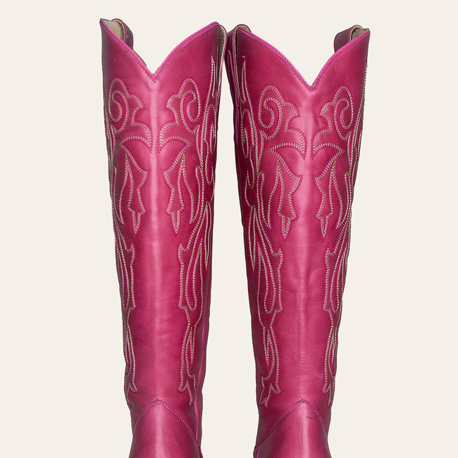 Santa Rosa Pink Wide Calf Boots-gallery-38281985130720